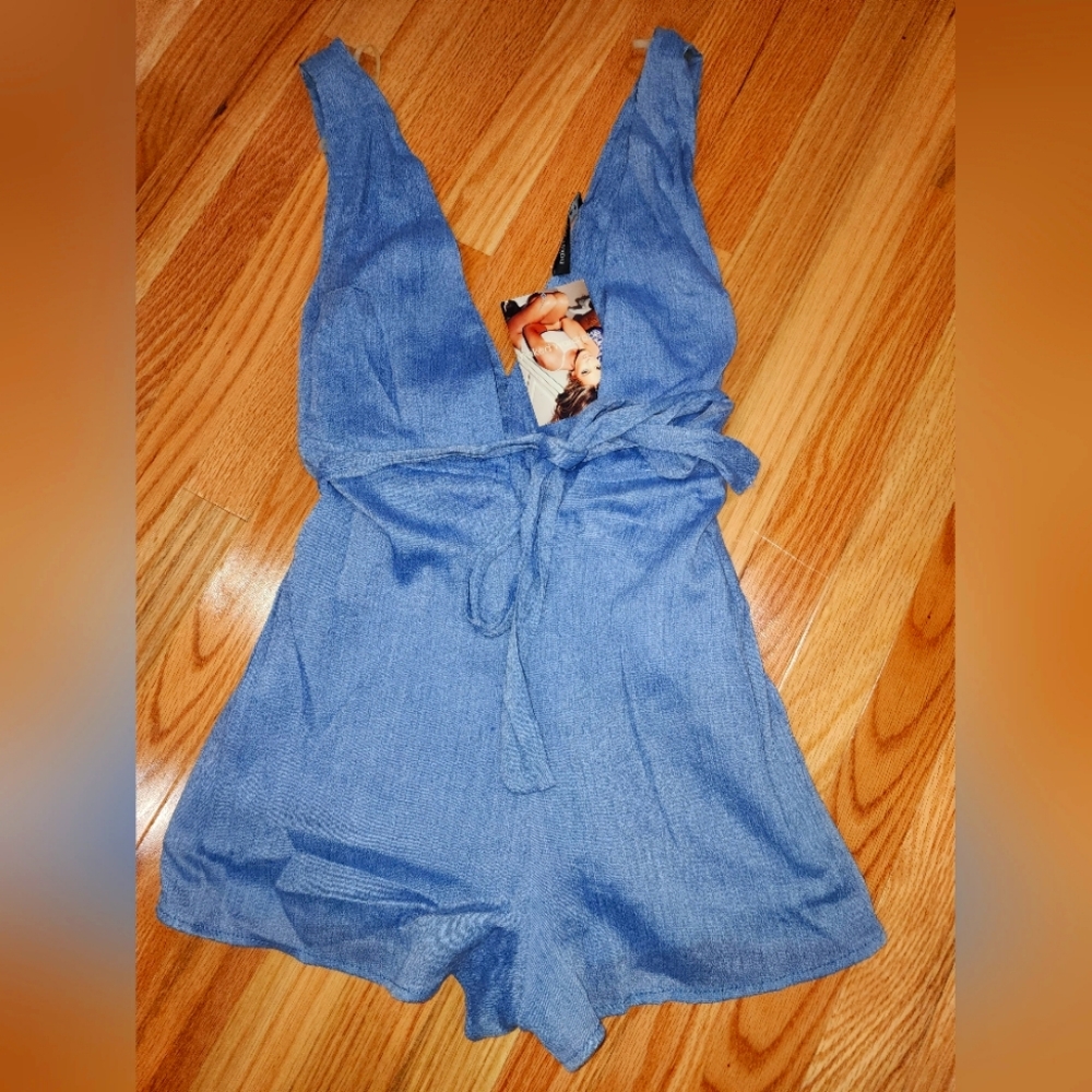 DAMSEL IN DENIM ROMPER